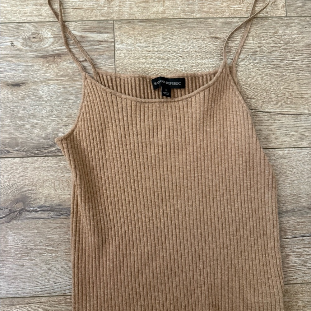 Banana Republic Camel Ribbed Camisole